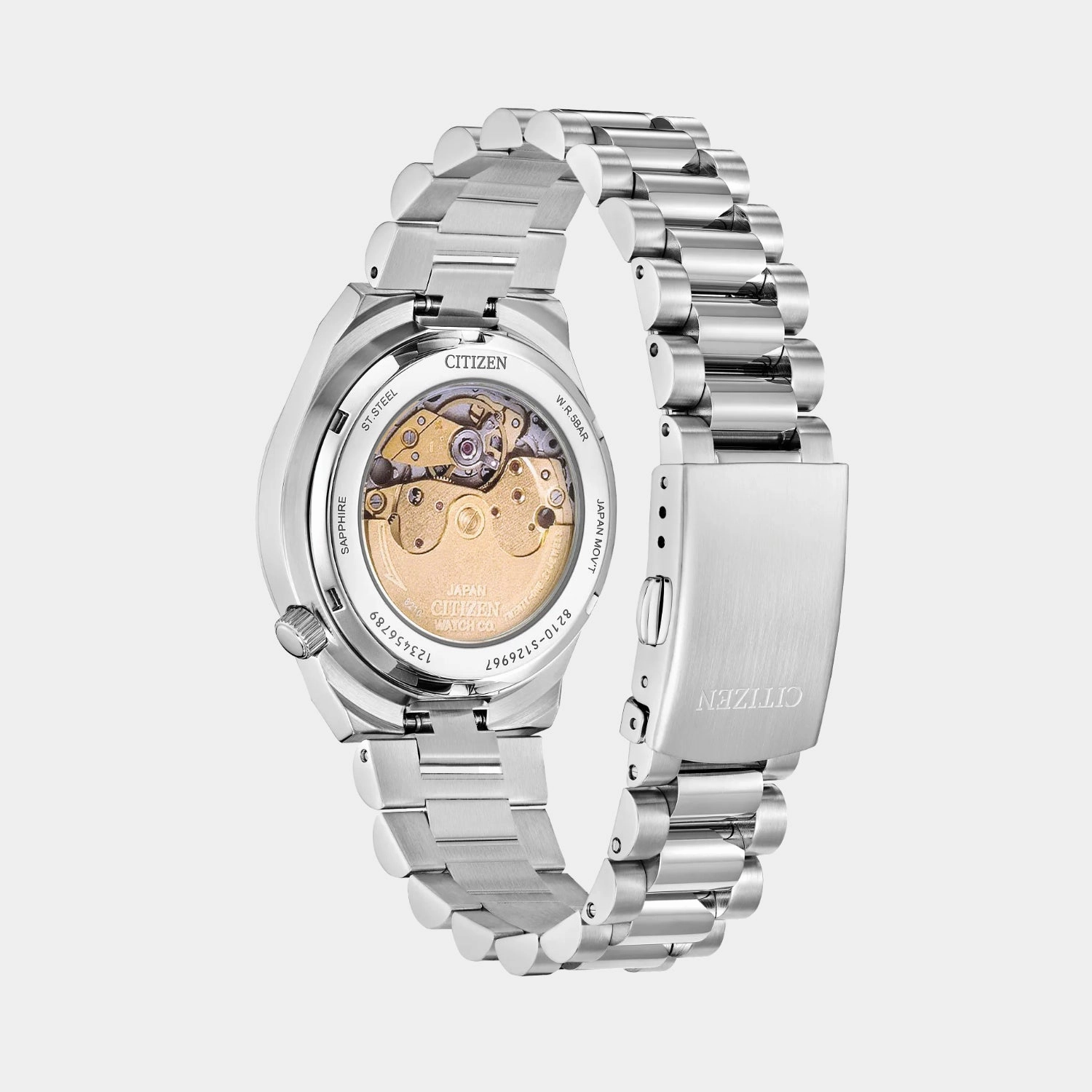 Tsuyosa Women Automatic Pink Dial Analog Stainless Steel Watch NJ0200-50Z