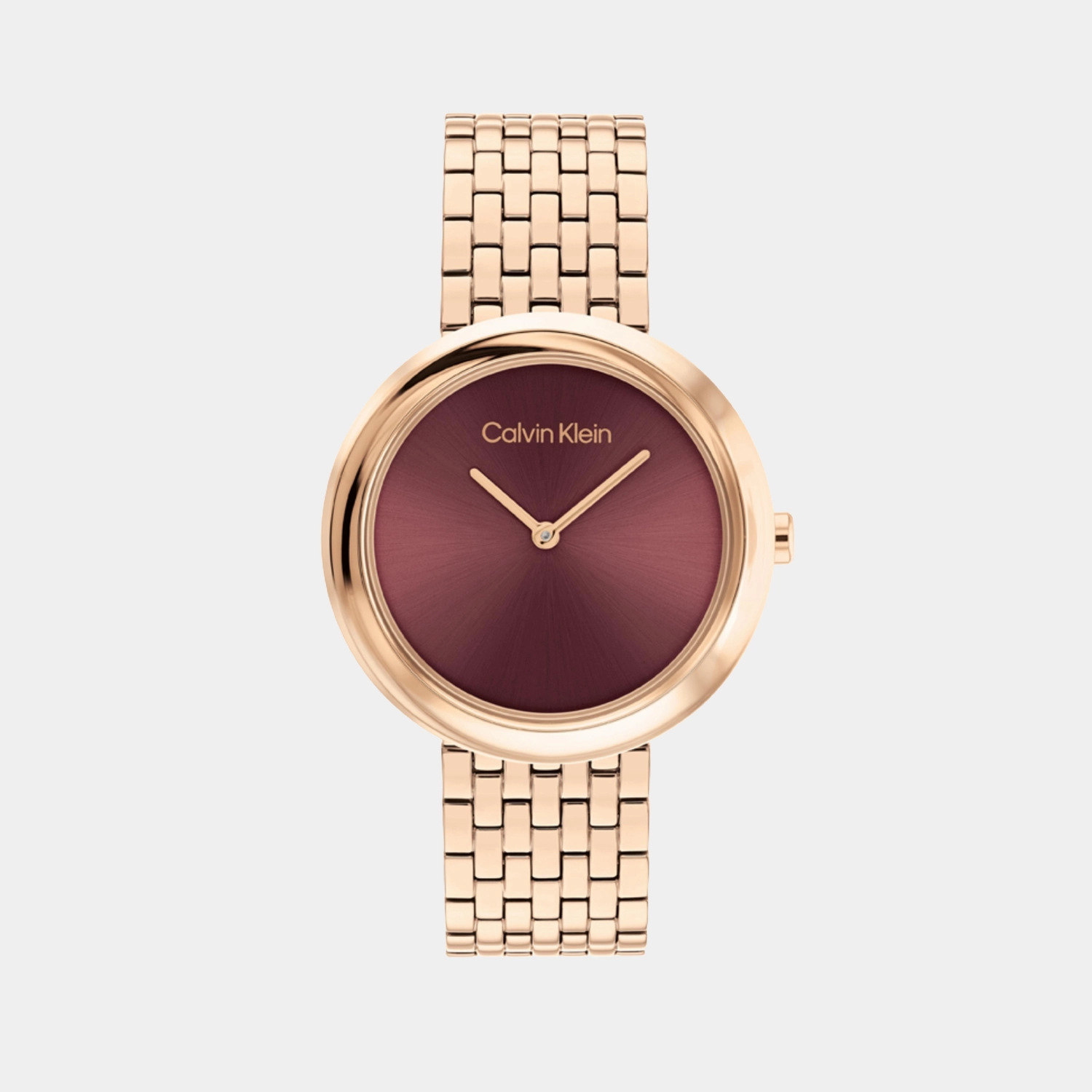 Twisted Bezel Women Quartz Mauve Dial Analog Stainless Steel Watch 25100067 women watches best women watches affordable women's watches branded women watches