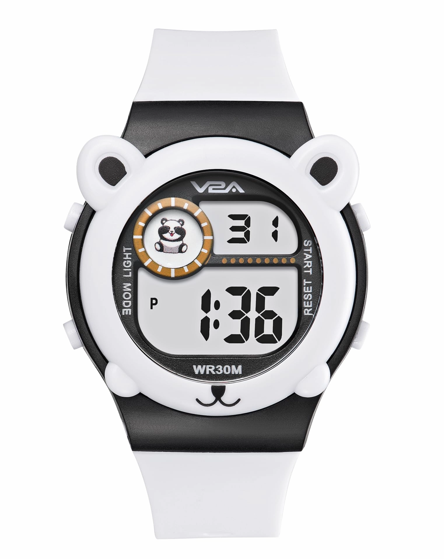 V2A Critter Series Digital Watch for Kids (Ages 3??0) ??Cute Cat Ears, 7-Color Backlight, Waterproof, Alarm & Stopwatch