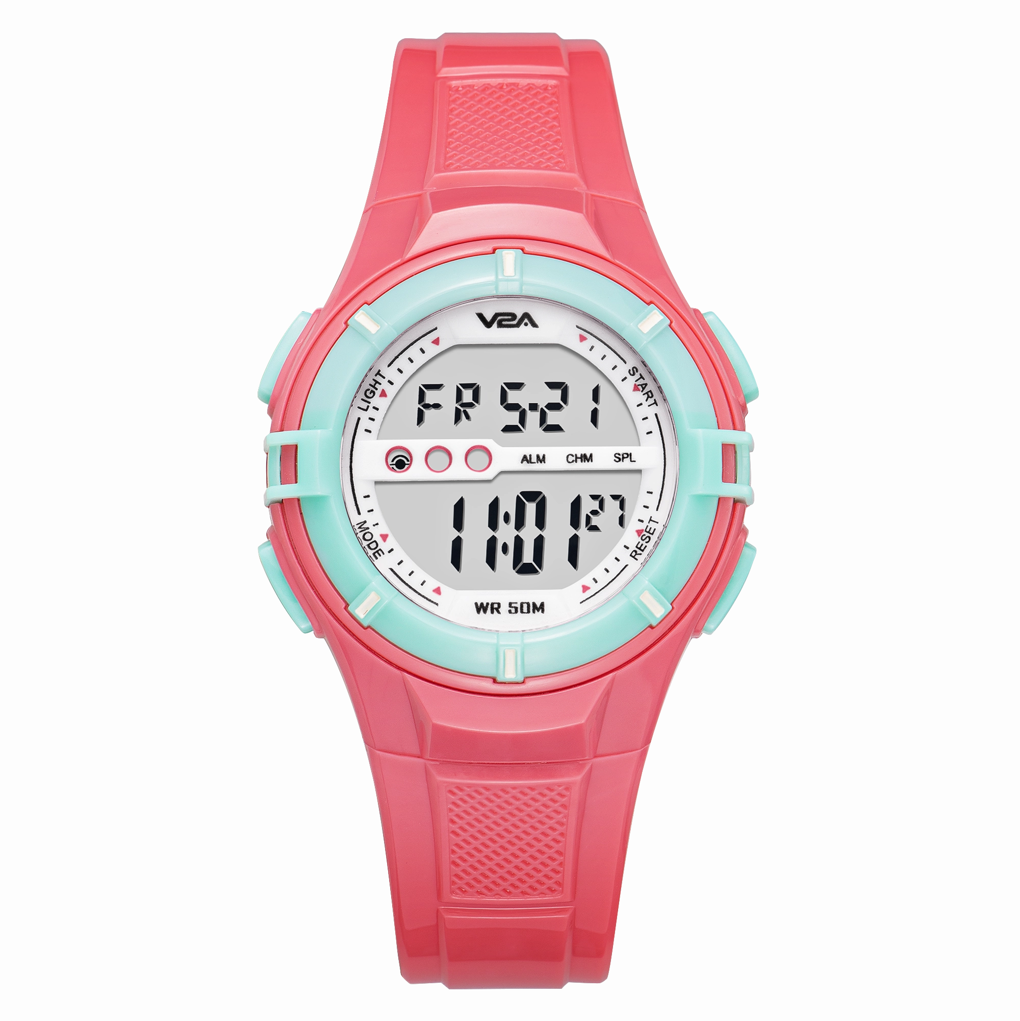V2A Digital 5ATM Waterproof Kids White Sports Watch for Girls,kids watch,smart watch for kids,kids GPS watch,waterproof kids watch,affordable smart watch for kids,watch for 3-10 year old,boys kids watch,girl kids watch