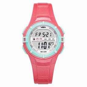 V2A Digital 5ATM Waterproof Kids White Sports Watch for Girls,kids watch,smart watch for kids,kids GPS watch,waterproof kids watch,affordable smart watch for kids,watch for 3-10 year old,boys kids watch,girl kids watch