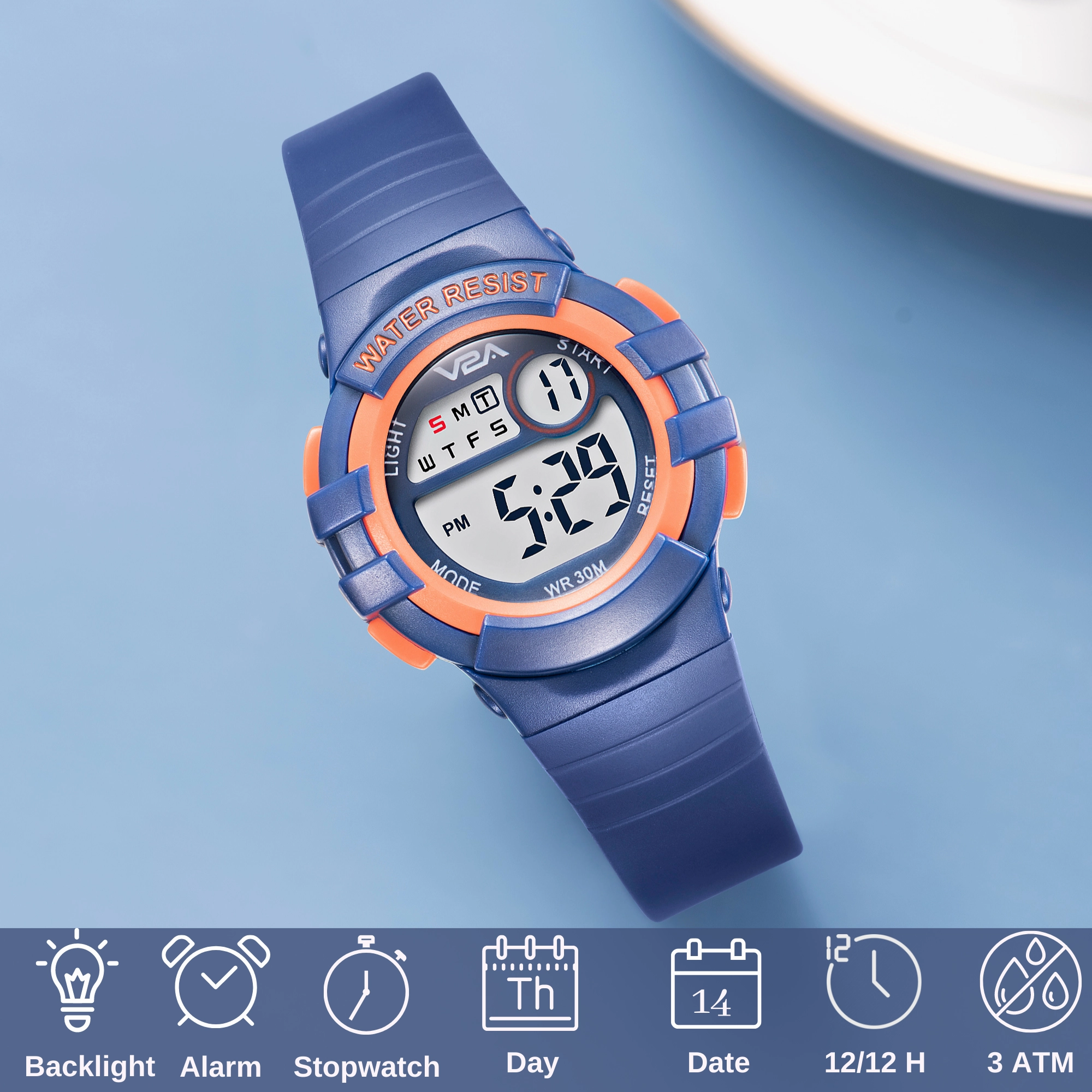 V2A Digital Watch for Boys ??Kids Between 3 to 10 Years of Age Multi-Functional 30 M Waterproof Digital Sports Watches for Boys| Watch for Kids Age 3 5 6 7 8