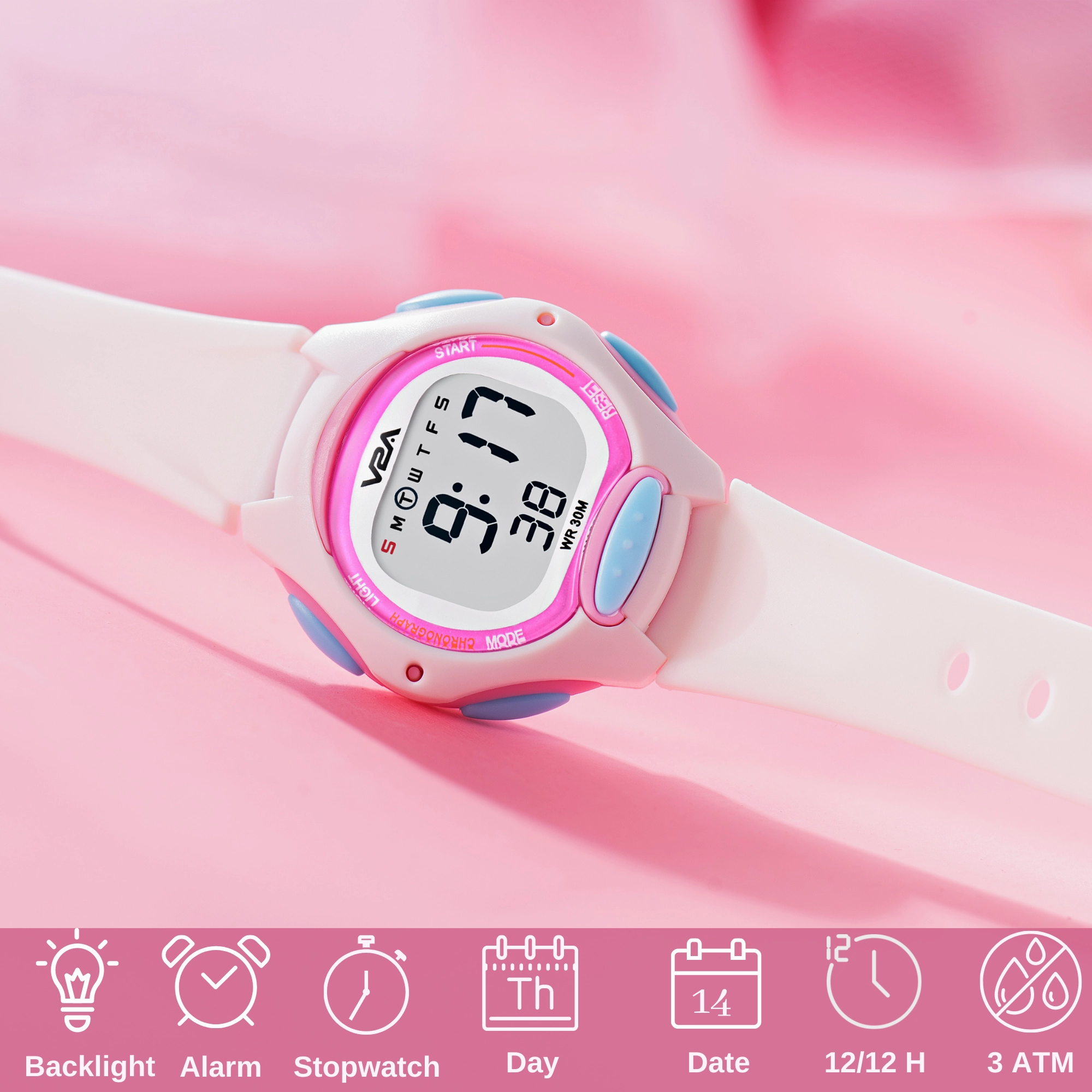 V2A Digital Watch for Boys ??Kids Between 3 to 10 Years of Age Multi-Functional 30 M Waterproof Digital Sports Watches for Boys| Watch for Kids Age 3 5 6 7 8