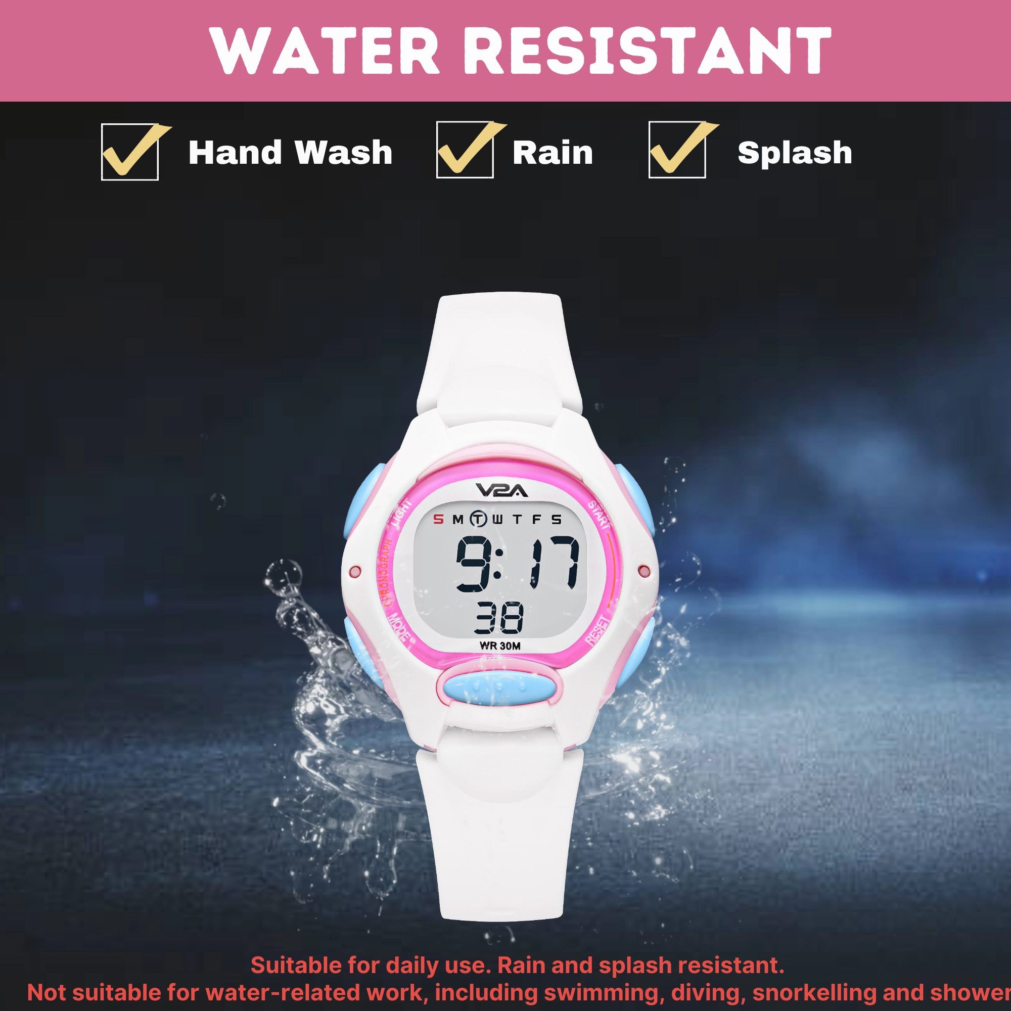V2A Digital Watch for Boys ??Kids Between 3 to 10 Years of Age Multi-Functional 30 M Waterproof Digital Sports Watches for Boys| Watch for Kids Age 3 5 6 7 8