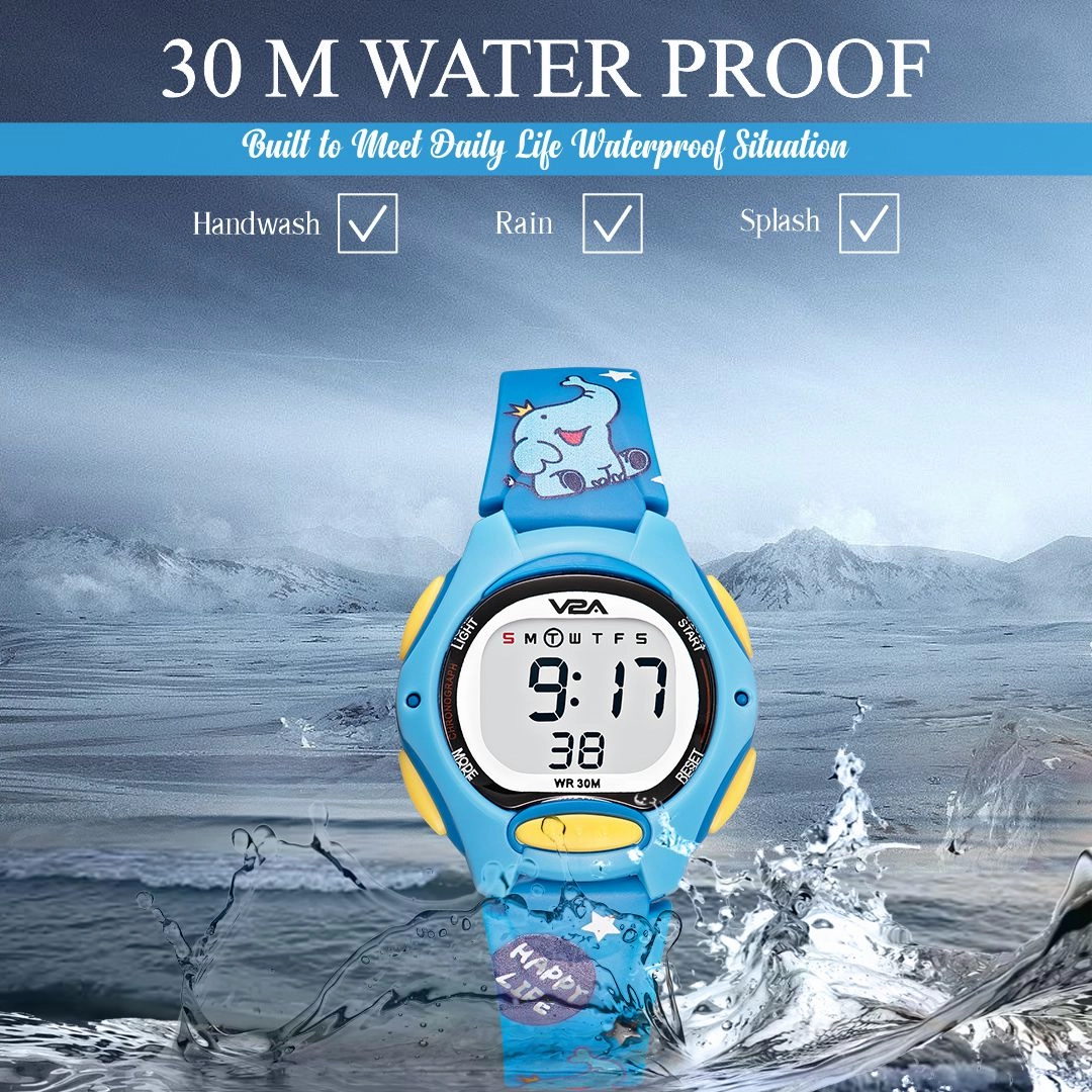 V2A Digital Watch for Boys ??Kids Between 3 to 10 Years of Age Multi-Functional 30 M Waterproof Digital Sports Watches for Boys| Watch for Kids Age 3 5 6 7 8