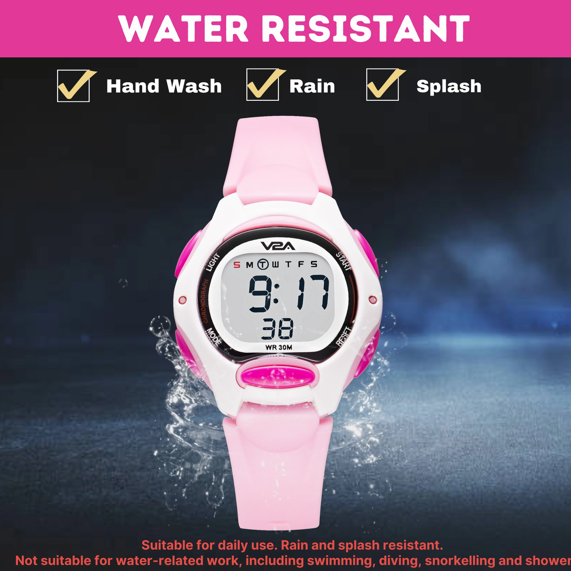 V2A Digital Watch for Boys ??Kids Between 3 to 10 Years of Age Multi-Functional 30 M Waterproof Digital Sports Watches for Boys| Watch for Kids Age 3 5 6 7 8