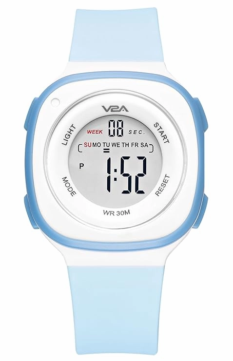 V2A Digital Watch for Girls ??Kids Between 4 to 14 Years of Age Multi-Functional 30 M Waterproof Digital Sports Watches for Girls | Digital Watch for Girls age 4 5 6 7 8 9