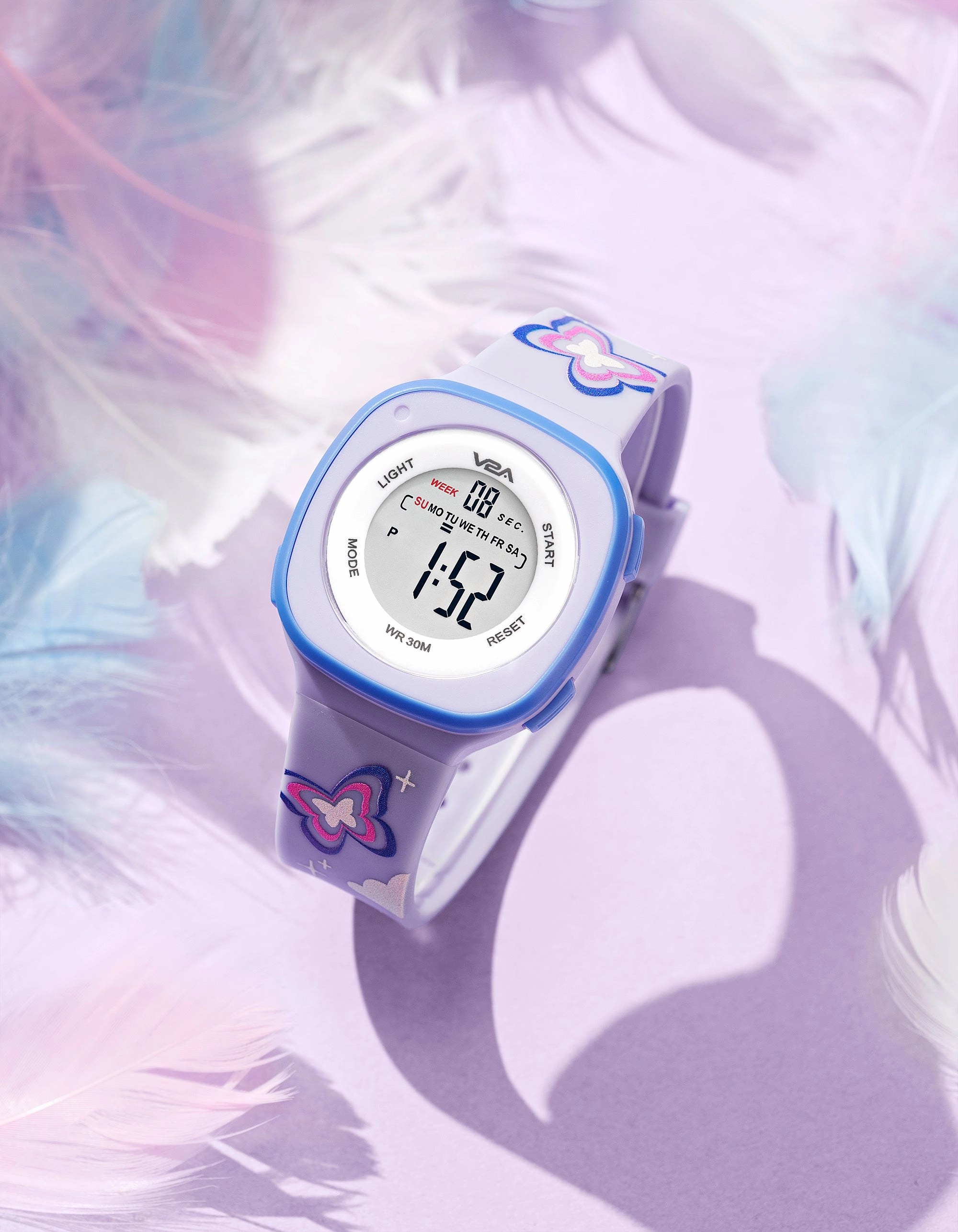 V2A Digital Watch for Girls ??Kids Between 4 to 14 Years of Age Multi-Functional 30 M Waterproof Digital Sports Watches for Girls | Digital Watch for Girls age 4 5 6 7 8 9