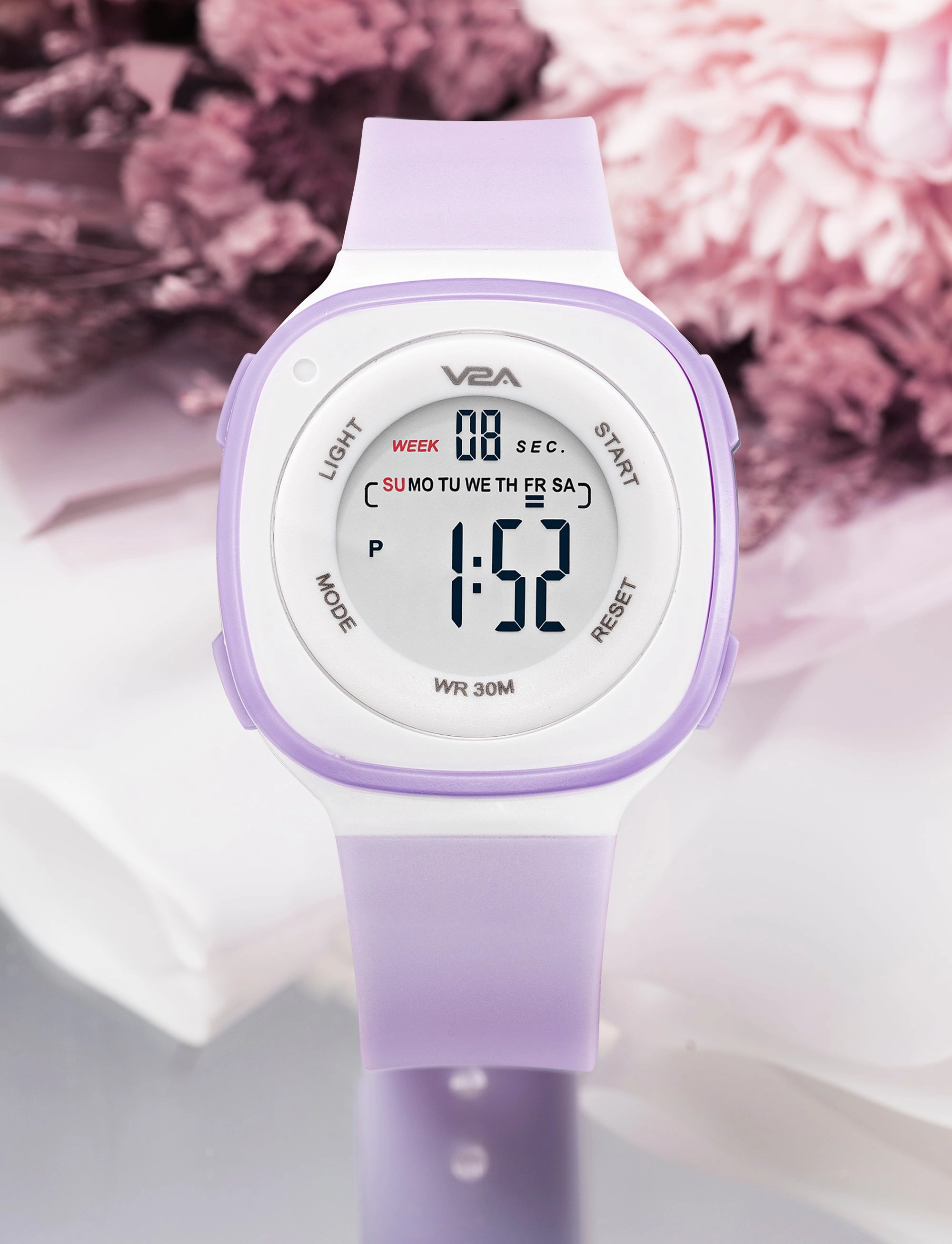 V2A Digital Watch for Girls ??Kids Between 4 to 14 Years of Age Multi-Functional 30 M Waterproof Digital Sports Watches for Girls | Digital Watch for Girls Age 4 5 6 7 8 9