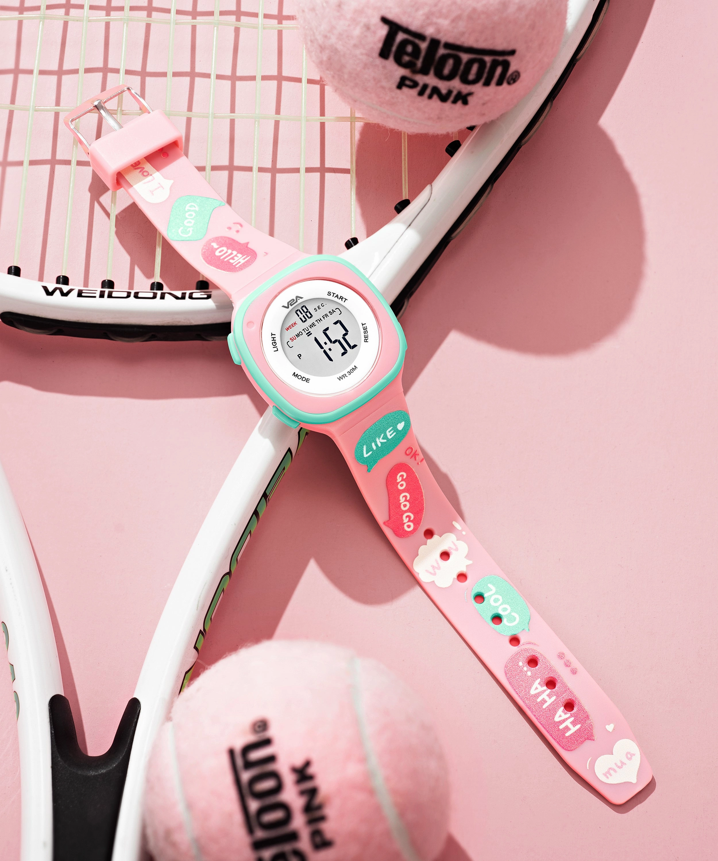 V2A Digital Watch for Girls ??Kids Between 4 to 14 Years of Age Multi-Functional 30 M Waterproof Digital Sports Watches for Girls | Digital Watch for Girls age 4 5 6 7 8 9
