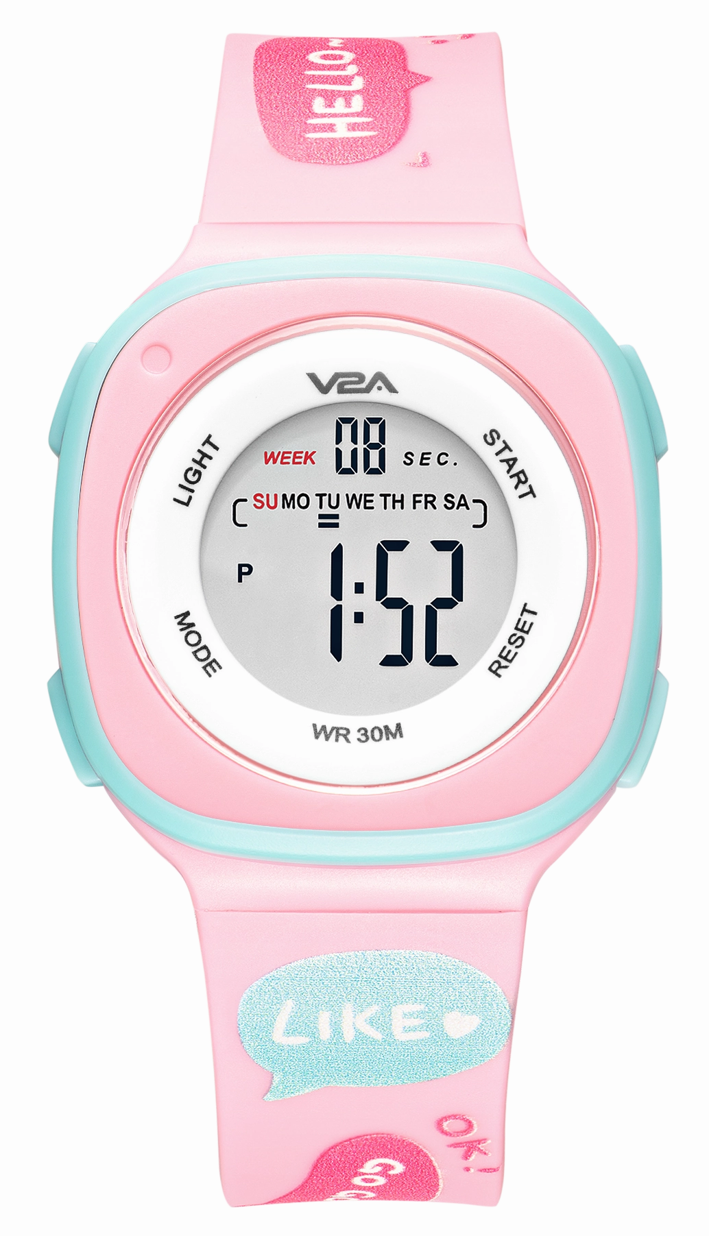 V2A Digital Watch for Girls ??Kids Between 4 to 14 Years of Age Multi-Functional 30 M Waterproof Digital Sports Watches for Girls | Digital Watch for Girls age 4 5 6 7 8 9