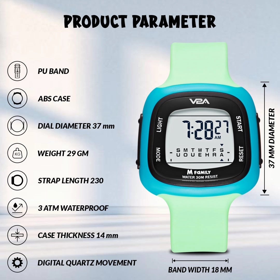 V2A Girls and Boys Kids Watch Gifts for Boys and Girls Age 4-13 for Multi-Functional 30 M Waterproof Digital Sports Watches for 4 5 6 7 8 Year Old Boy and Girls | Birthday Gift for Kids
