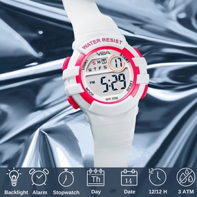 V2A Girls Kids Watch - Gifts for Girls Age 3-10 30 M Waterproof Digital Sports Watches for 3 4 5 6 7 8 Year Old Girls,kids watch,smart watch for kids,kids GPS watch,waterproof kids watch,affordable smart watch for kids,watch for 3-10 year old,boys kids wat