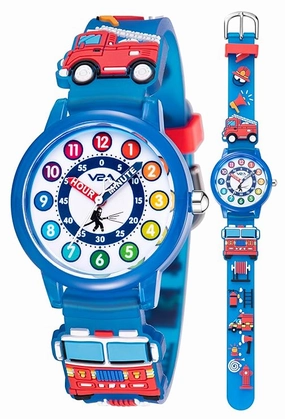 V2A Kids' Analog Watch for Boys & Girls Adorable 3D Cartoon Design | Soft Multicolor Silicone Strap | 30M Water-Resistant | Quartz Movement | Fun Time Learning | Ideal Birthday & Return Gift for Ages 30 Years,kids watch,smart watch for kids,kids G