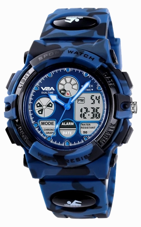 V2A Watch for Boys Age 7 and above Analogue-Digital Shock Resistant Alarm Calender Water Proof Sports Watch for Boys Age 7 to 16 Years,kids watch,smart watch for kids,kids GPS watch,waterproof kids watch,affordable smart watch for kids,watch for 3-10 year 