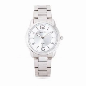 Valentino 20121911-White Dial Silver Index Stainless  Strap Watch For Men,men's watches,watch for men, best men's watches,luxury men's watch,minimalist men's watch,casual men's watch,dress watch for men,automatic men's watch,quartz men's watch,cheap