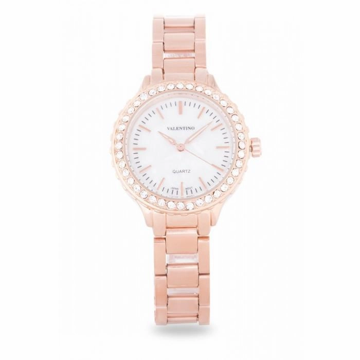 Valentino 20121960-ROSE GOLD GOLD - MOP DIAL STAINLESS BAND Watch For Women Affordable casual watches Sporty casual watches Affordable luxury casual watches