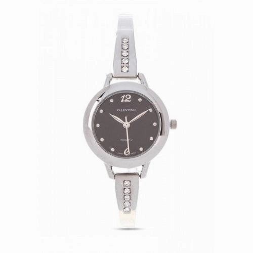 Valentino 20121982-BLACK SILVER FASHION METAL ALLOY STRAP Watch for Women Affordable casual watches Sporty casual watches Affordable luxury casual watches