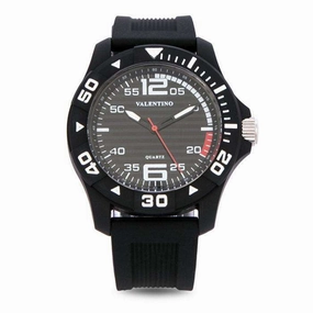 Valentino 20122097-BLACK CASE BLACK RUBBER STRAP Watch for Men,silicone watch,silicone strap watch,silicone watches for men,silicone watches for women,unisex silicone watch,kids silicone watch,sports silicone watch,casual silicone watch,waterproof silicone