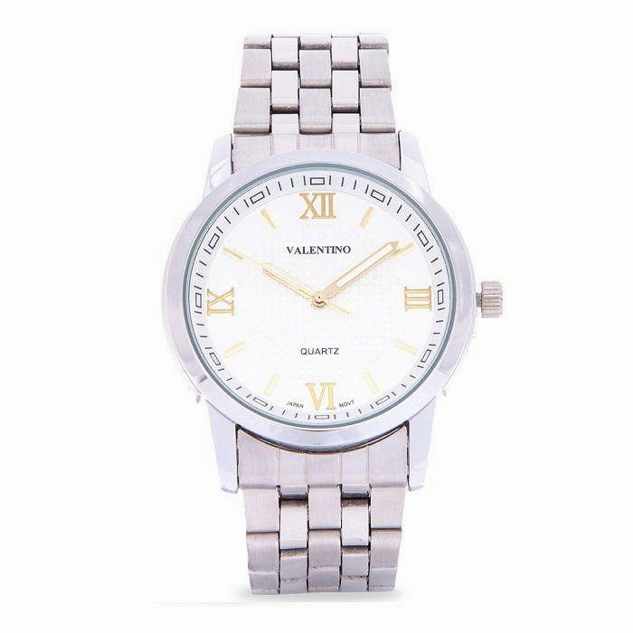 Valentino 20122123-SIL - GOLD INDEX Silver Stainless Steel Band Watch for Men Affordable casual watches Sporty casual watches Affordable luxury casual watches