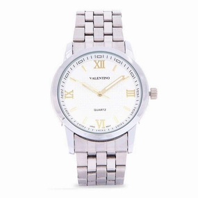 Valentino 20122123-SIL - GOLD INDEX Silver Stainless Steel Band Watch for Men Affordable casual watches Sporty casual watches Affordable luxury casual watches