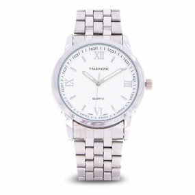 Valentino 20122123-SIL - SILVER INDEX Silver Stainless Steel Band Watch for Men Affordable casual watches Sporty casual watches Affordable luxury casual watches
