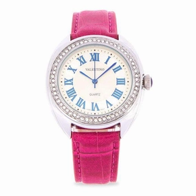 Valentino 20122125-RED STRAP Red Leather Strap Watch for Women Affordable casual watches Sporty casual watches Affordable luxury casual watches