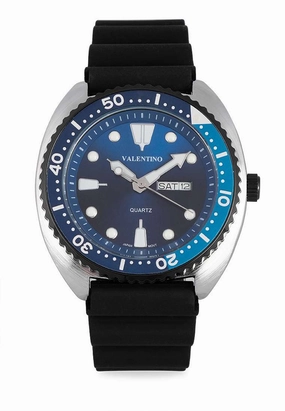 Valentino 20122314-LBLUE BLUE RING-BLUE DL Rubber Strap for Men,silicone watch,silicone strap watch,silicone watches for men,silicone watches for women,unisex silicone watch,kids silicone watch,sports silicone watch,casual silicone watch,waterproof silicon