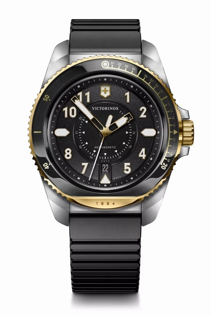 Victorinox Journey 1884 43mm Black Rubber Strap Black Dial Watch 242014 