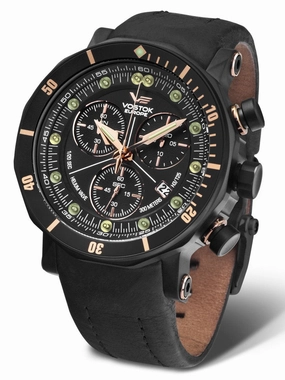 Vostok-Europe LUNOKHOD 2 GRAND CHRONO Mens Black Gold Watch 6S30/6203211 Sports Watch for Men/Women Budget Sports Watch Luxury Sports Watch