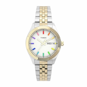 Waterbury Legacy Day-Date 36mm Stainless Steel Band stainless-steel watches stainless steel watch bands stainless steel watches cheap