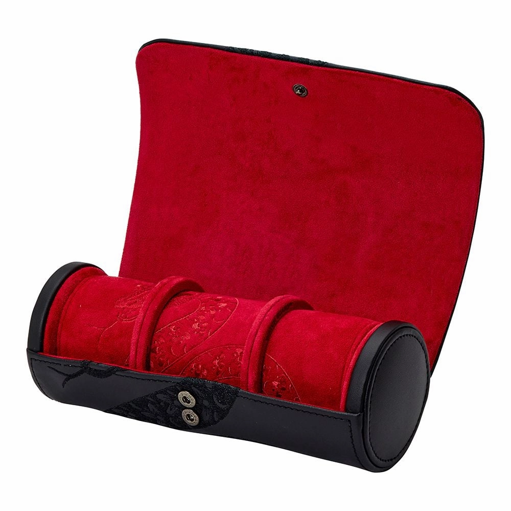 Wolf Year of the Snake Black Triple Watch Roll 493802