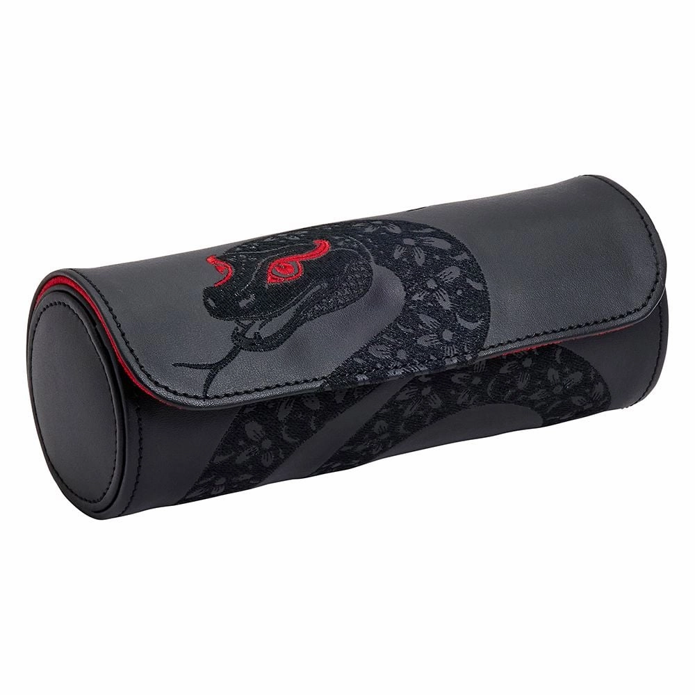 Wolf Year of the Snake Black Triple Watch Roll 493802