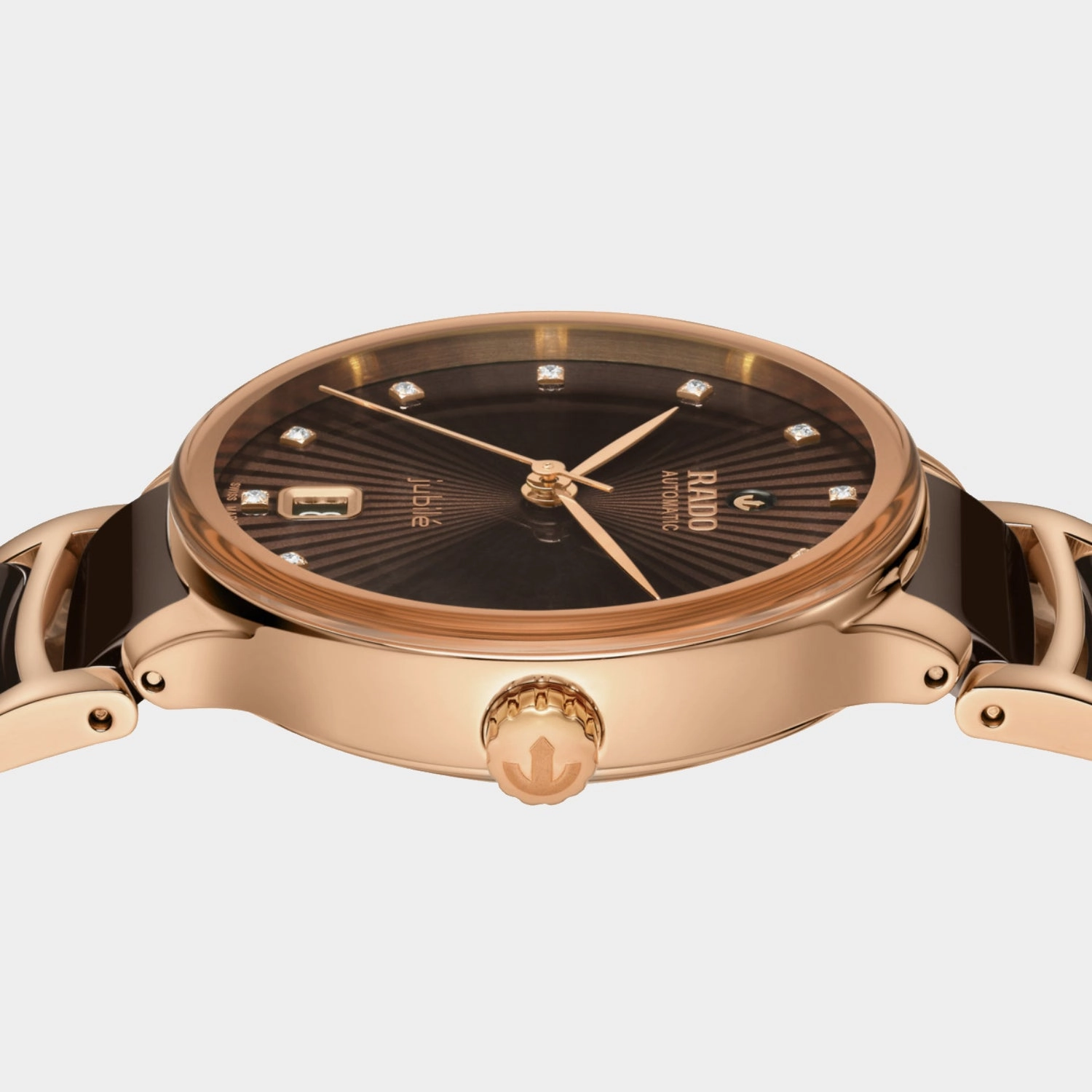 Women Automatic Brown Dial Analog Ceramic Watch R30037732