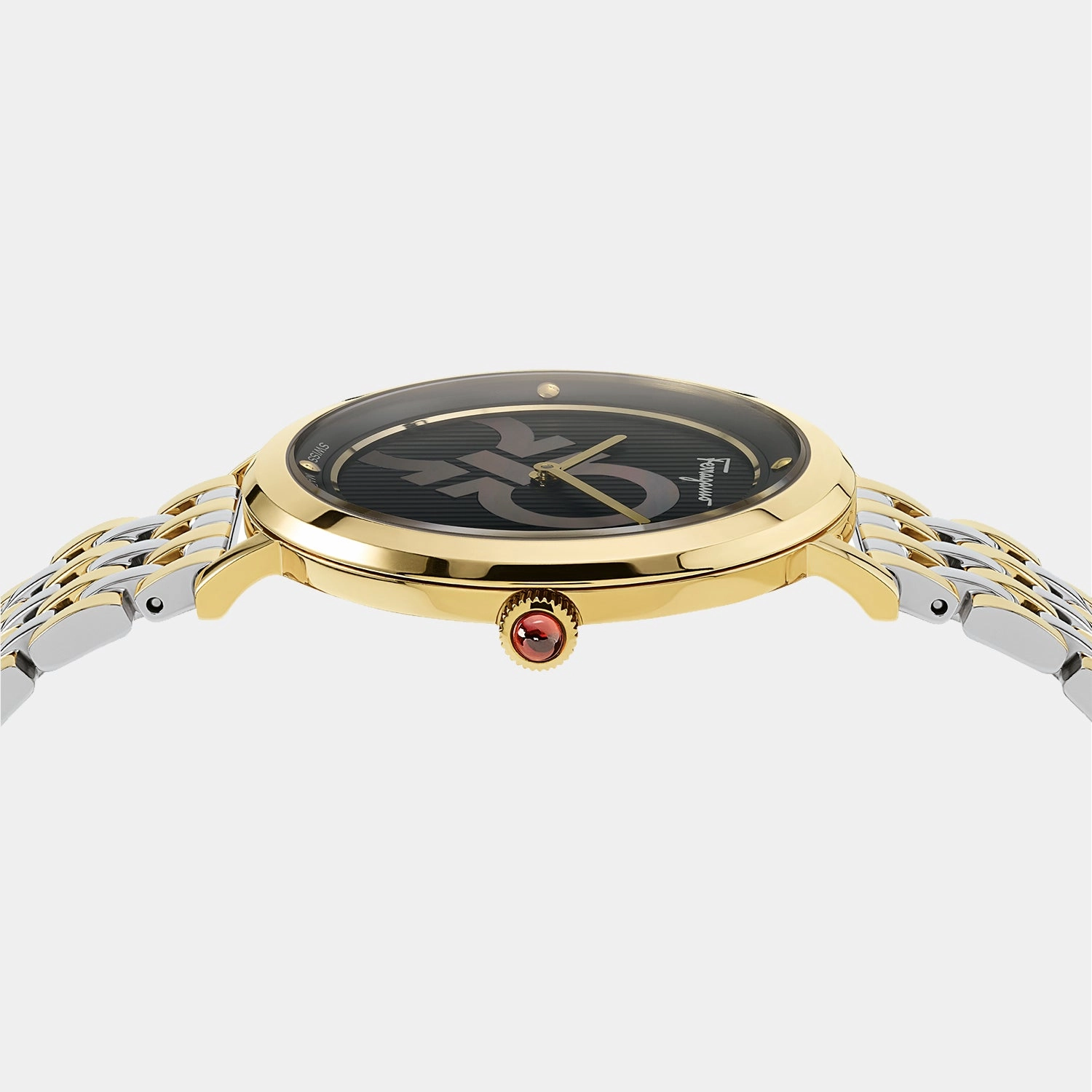 Women Black Analog Stainless Steel Watch SFYH00421