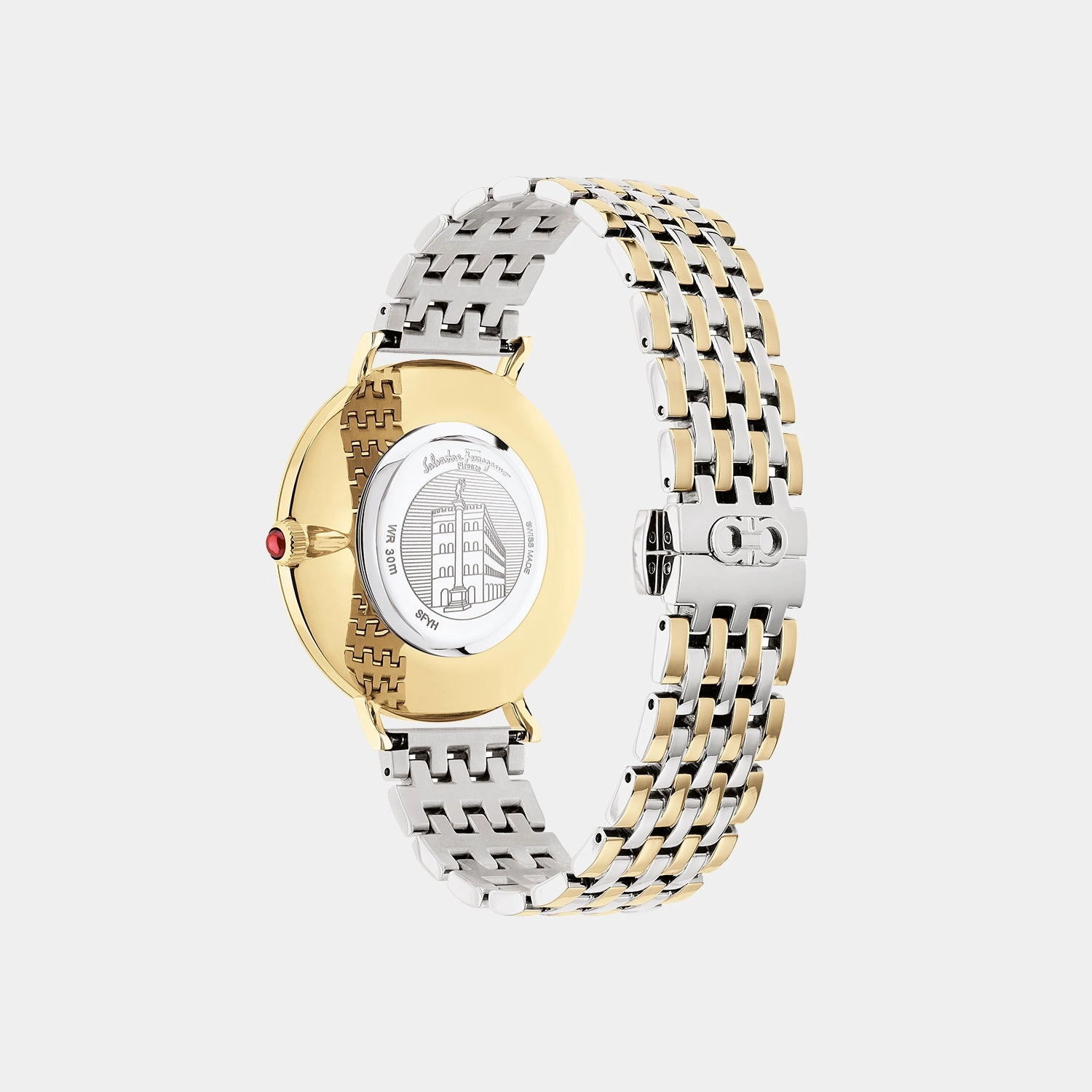 Women Black Analog Stainless Steel Watch SFYH00421