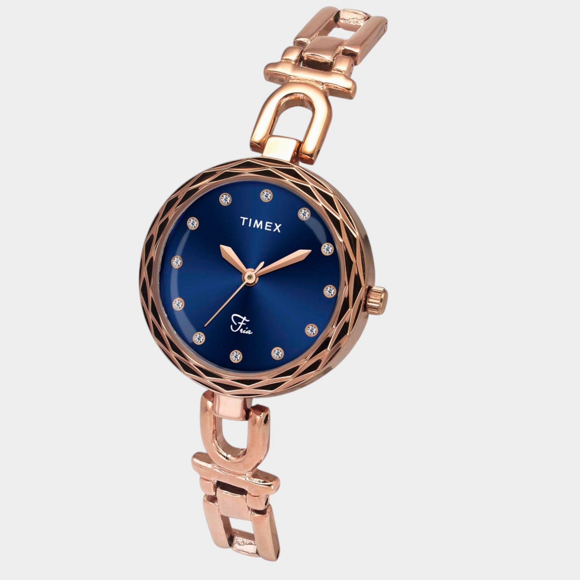 Women Quartz Blue Dial Analog Brass Watch TWEL19901