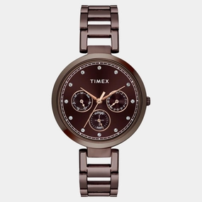 Women Quartz Brown Dial Multi-Function Stainless Steel Watch TW000X267 women watches best women watches affordable women's watches branded women watches