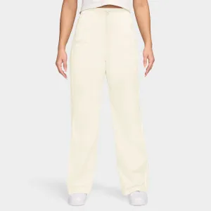 Womens Nike Nike Windrunner Women's High-Waisted Woven Open-Hem Pants Sail / Vintage Green
