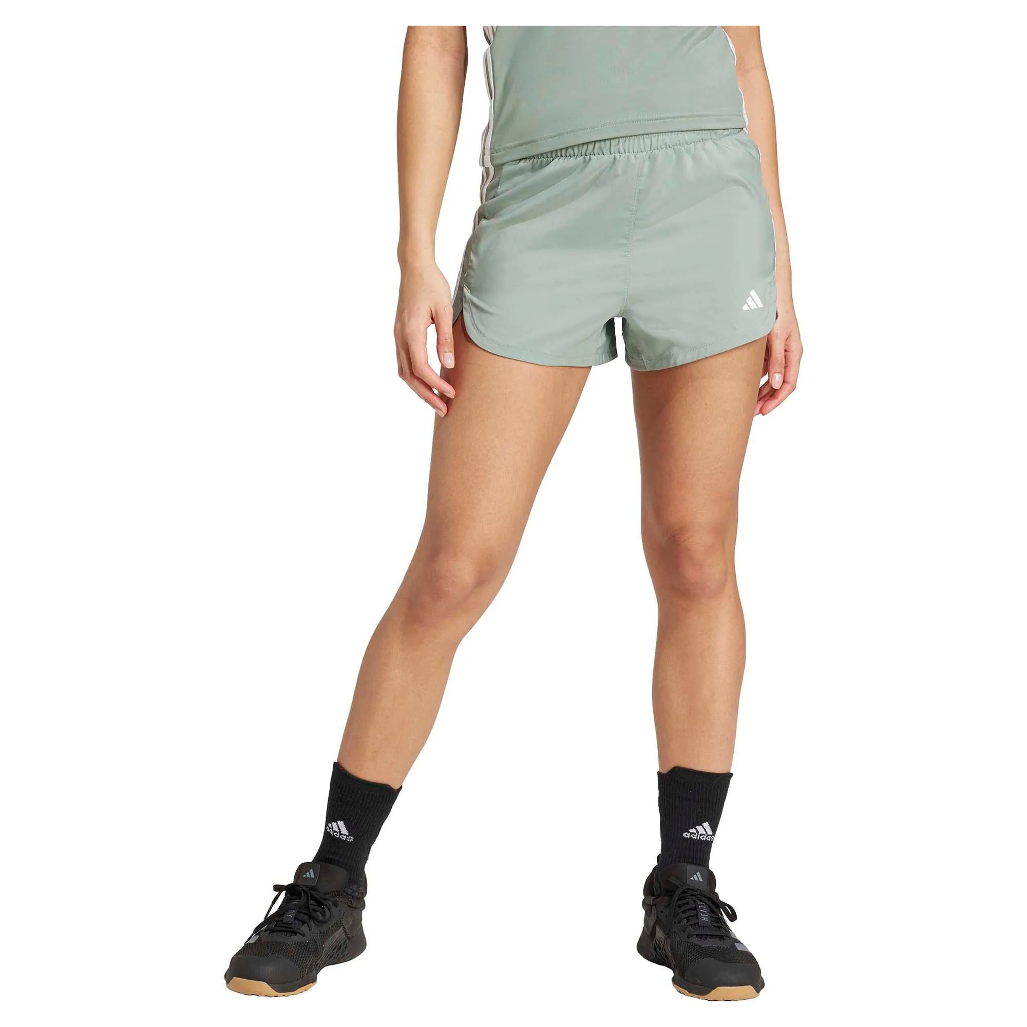 Women’s Pacer Training 3-Stripes Woven High-Rise 3 Inch Shorts