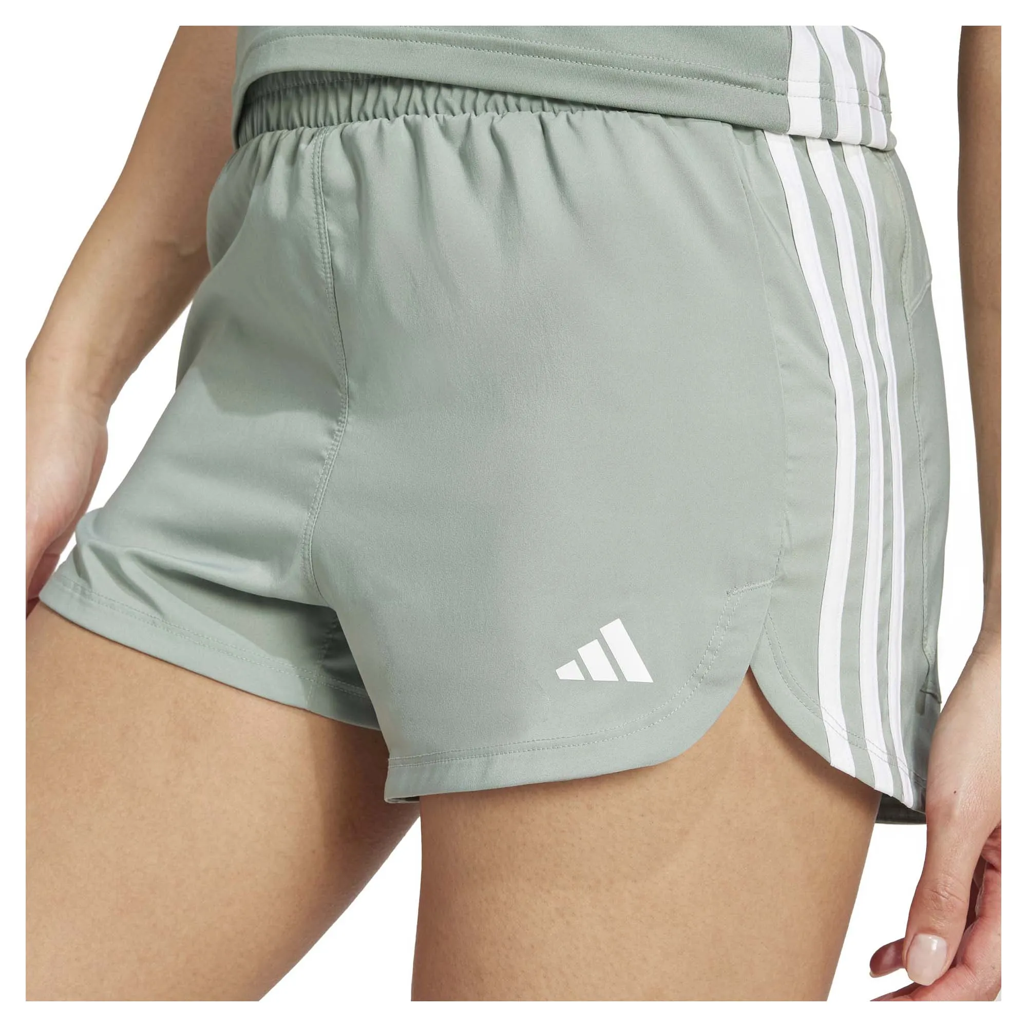 Women’s Pacer Training 3-Stripes Woven High-Rise 3 Inch Shorts