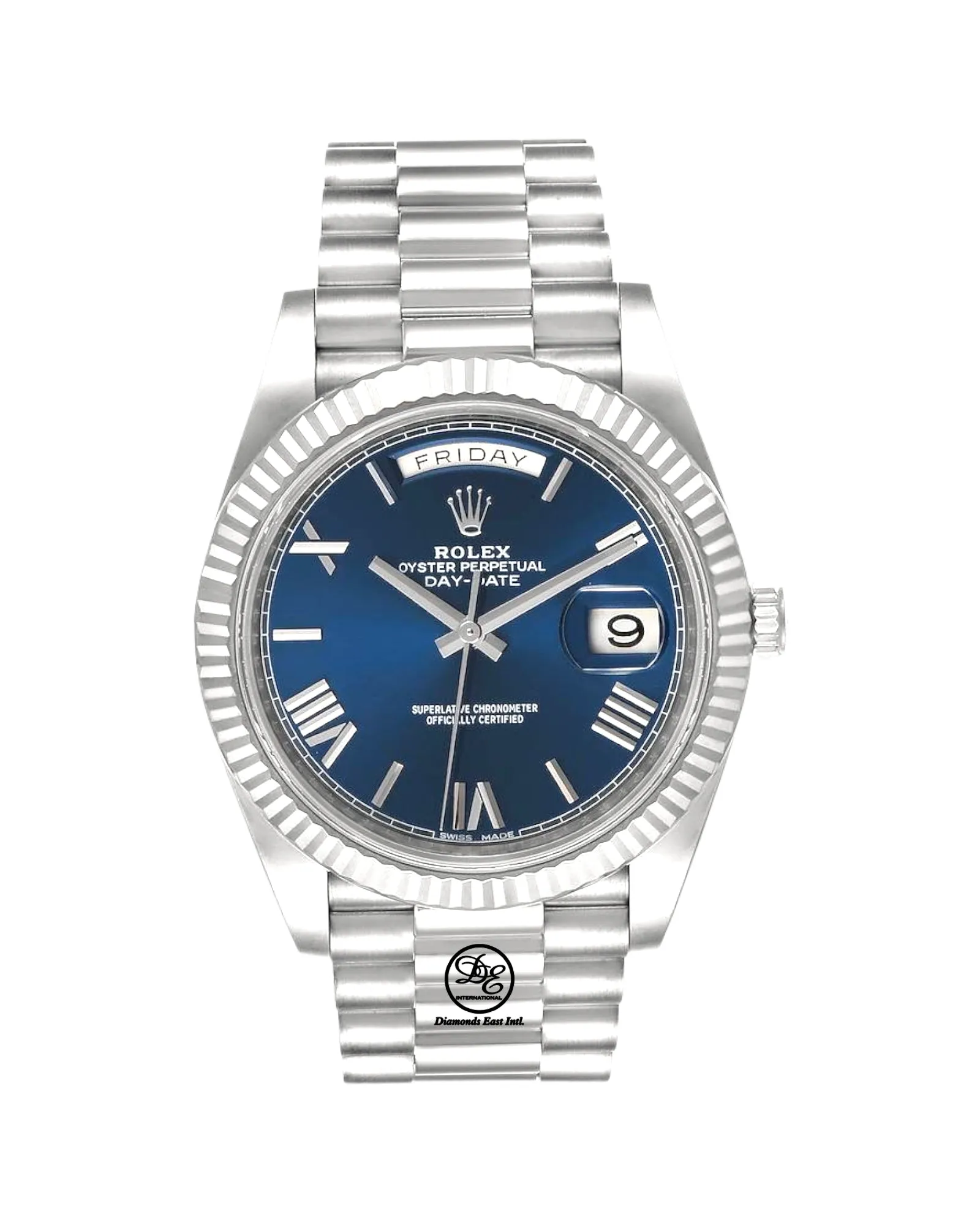   x Day-Date President 40mm Oyster Perpetual 228239 BLURP BOX/PAPERS PreOwned   x day?date watch day date waterproof watch