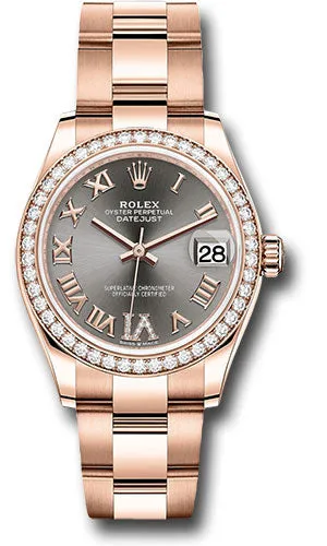   x Everose Gold Datejust 31 Watch - Diamond Bezel - Rhodium Diamond Six Dial - Oyster Bracelet 278285RBR dkrhdr6o Datejust watch for sale   x Datejust watch
