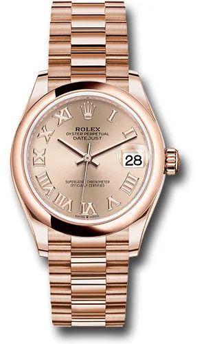   x Everose Gold Datejust 31 Watch - Domed Bezel - Ros Roman Dial - President Bracelet 278245 rsrp Datejust watch for sale   x Datejust watch