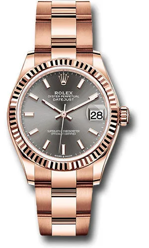   x Everose Gold Datejust 31 Watch - Fluted Bezel - Rhodium Index Dial - Oyster Bracelet 278275 dkrhio Datejust watch for sale   x Datejust watch