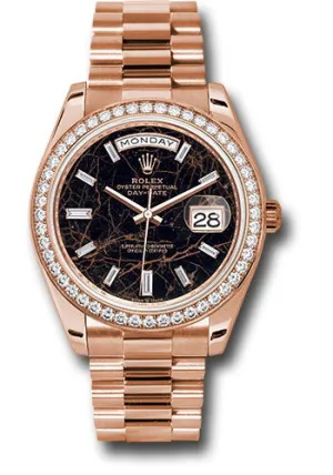   x Everose Gold Day-Date 40 Watch - Diamond Bezel - Eisenkiesel Diamond Dial - President Bracelet - 228345rbr eidp Day-Date Watches Affordable Day-Date Watch