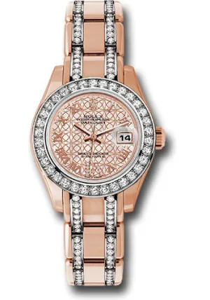   x Everose Gold Lady-Datejust Pearlmaster 29 Watch - 34 Diamond Bezel - Mother-Of-Pearl And Pink Gold Lotus Flower Motif Roman Dial - 80285.74945 mfldr Datejust watch for sale   x Datejust watch