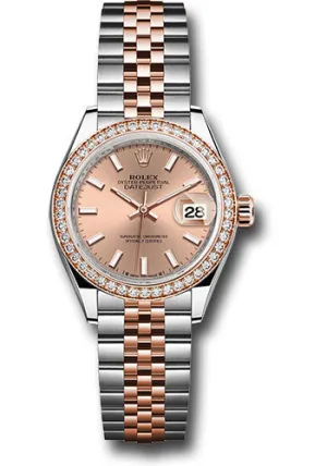   x Everose   sor Lady-Datejust Watch - Diamond Bezel - Ros Index Dial - Jubilee Bracelet - 279381rbr rsij Datejust watch for sale   x Datejust watch