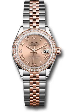   x Everose   sor Lady-Datejust Watch - Diamond Bezel - Ros Roman Dial - Jubilee Bracelet - 279381rbr rsrj Datejust watch for sale   x Datejust watch