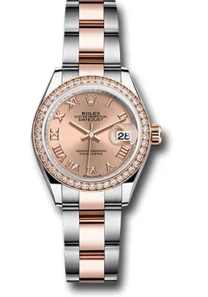   x Everose   sor Lady-Datejust Watch - Diamond Bezel - Ros Roman Dial - Oyster Bracelet - 279381rbr rsro Datejust watch for sale   x Datejust watch